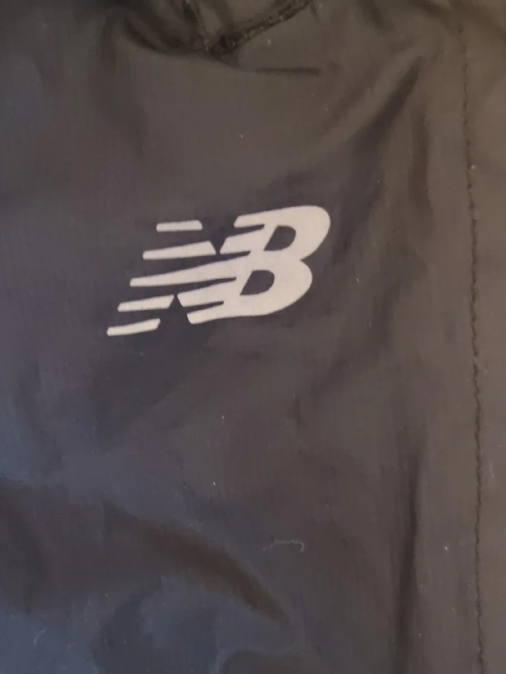New Balance Black Lightweight Nylon Windbreaker Pants